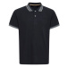 BLEND POLO REGULAR FIT Pánske tričko polo, čierna, veľkosť