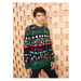 LC Waikiki Men's Crew Neck Long Sleeve Christmas Theme Knitwear Sweater