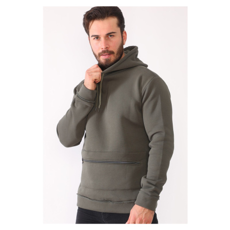 1043 DEWBERRY MEN'S SWEATSHIRT-KHAKI