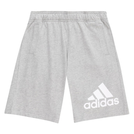 ADIDAS SPORTSWEAR Športové nohavice 'Essentials'  sivá / biela