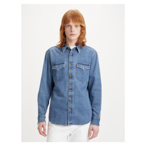 Modrá pánska rifľová košeľa Levi's® Western Levi´s