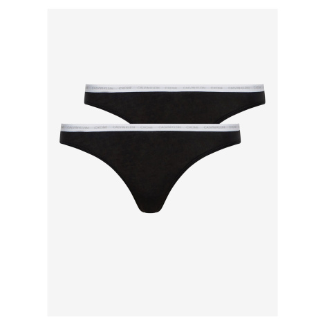 Sada dvoch čiernych nohavičiek Calvin Klein Underwear