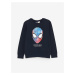 LC Waikiki Boys' Crew Neck Spiderman Hologram Printed Long Sleeve T-Shirt