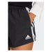 Adidas Športové kraťasy Essentials 3-Stripes HT3397 Čierna Loose Fit