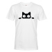 Pánské tričko s vykukujúcou mačkou  - ideálny darček pre milovníkov mačiek