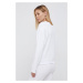 Bavlnená mikina Armani Exchange dámska, biela farba, s nášivkou, 8NYM01 YJ68Z NOS