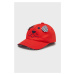 Detská čiapka Mayoral červená farba, s potlačou
