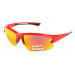 Finmark FNKX2310 Športové slnečné okuliare s polarizačnými sklami, červená, veľkosť
