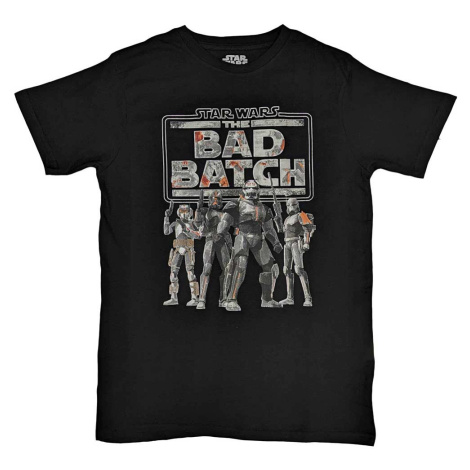 Star Wars tričko The Bad Batch Čierna