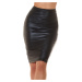 Sexy KouCla pencil skirt in Wet look black