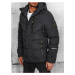 Men's dark grey quilted winter jacket Dstreet