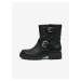 Black Women's Ankle Boots with Decorative Straps Guess - Women