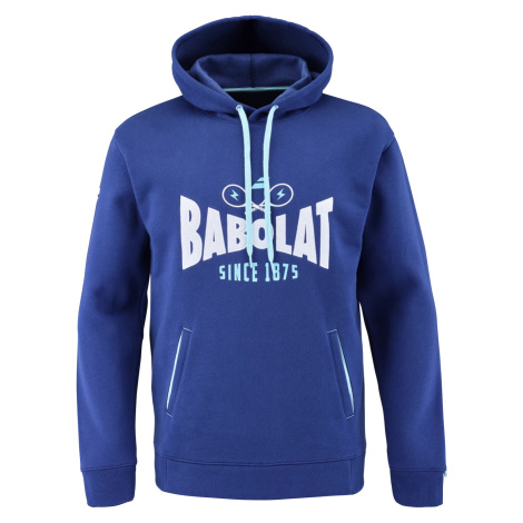 Pánská mikina Babolat Exercise Hood Sweat Men Estate Blue L