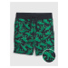 Čierno-zelené chlapčenské vzorované šortky GAP