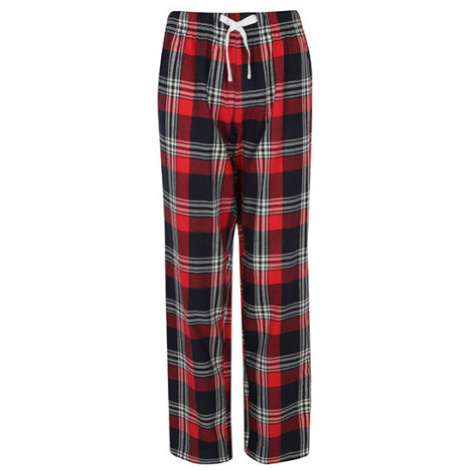 Sf Dámské pyžamové kalhoty SK083 Red-Navy Check