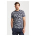 TRIČKO GANT FLORAL PRINT T-SHIRT EVENING BLUE