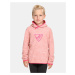 Children's fleece hoodie Kilpi FLOND-JG Pink