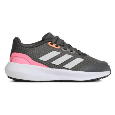 Adidas Sneakersy RunFalcon 3 Sport Running Lace Shoes HP5836 Sivá