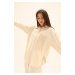 Laluvia Oversize Shirt with Pockets Natural