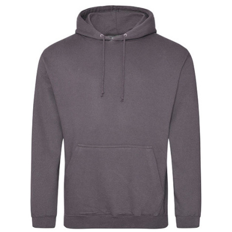 Just Hoods Unisex mikina s kapucňou JH001 Steel Grey -Solid