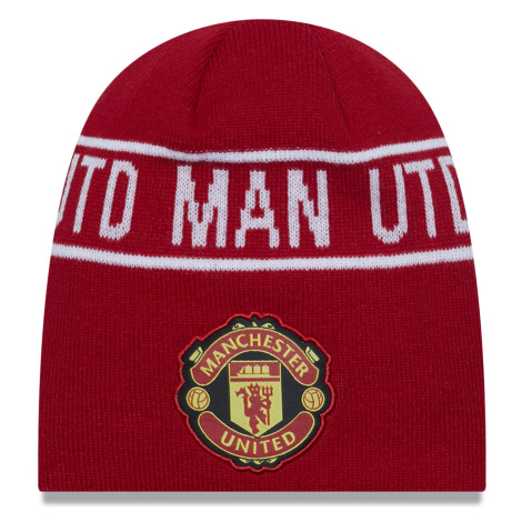 Manchester United zimná čiapka Wordmark Skull New Era