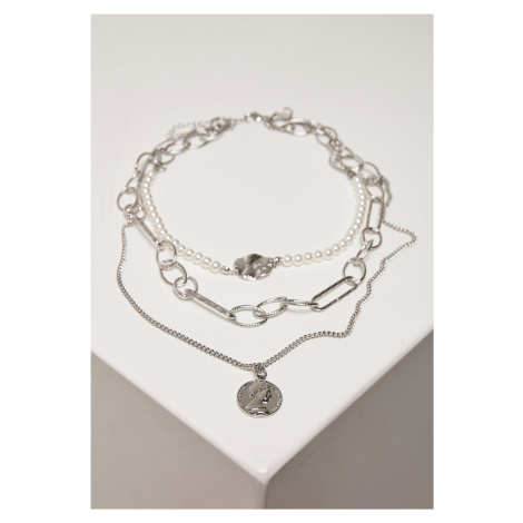 Ocean Layering Necklace - Silver Color Urban Classics