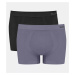 Pánske boxerky GO Smooth Short C2P - - čierno-sivé M014 - SLOGGI