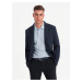 Ombre Men's jacket with patch pockets - navy blue