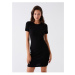 LC Waikiki Crew Neck Straight Short Sleeve Women's Dress