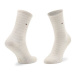 Tommy Hilfiger Súprava 2 párov vysokých dámskych ponožiek 100001494 Béžová