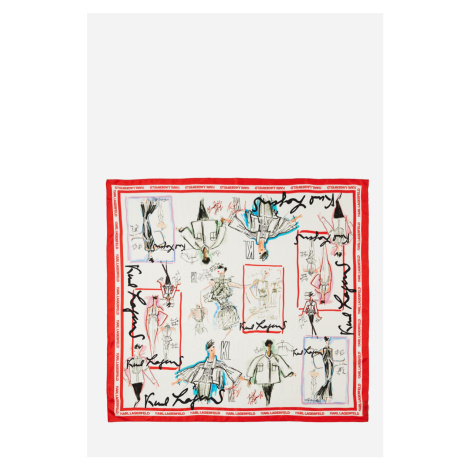 Šatka Karl Lagerfeld Karl Series Silk Scarf Multi