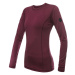 SENSOR MERINO AIR dámske tričko dl.rukáv port red