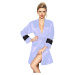 DKaren Housecoat Betty Light Blue