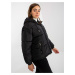 Black 2-in-1 winter jacket with detachable sleeves