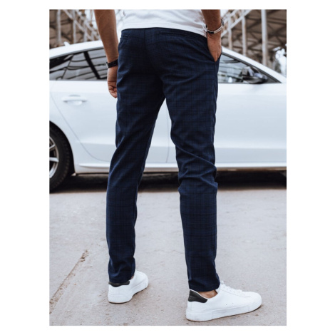 Men's casual trousers, navy blue, Dstreet