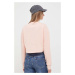 Mikina Calvin Klein Jeans dámska, ružová farba, s potlačou