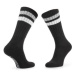 Converse Súprava 2 párov vysokých ponožiek unisex E744A-2010 Čierna