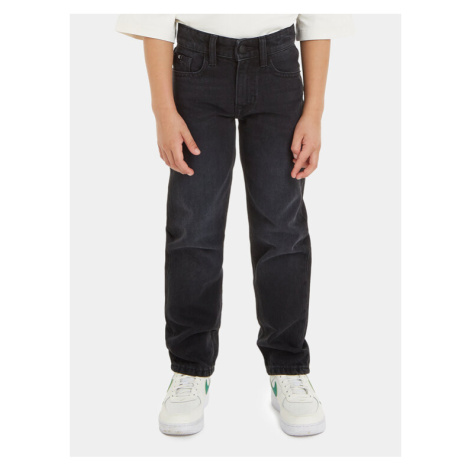 Calvin Klein Jeans Džínsy IB0IB01788 Čierna Straight Fit