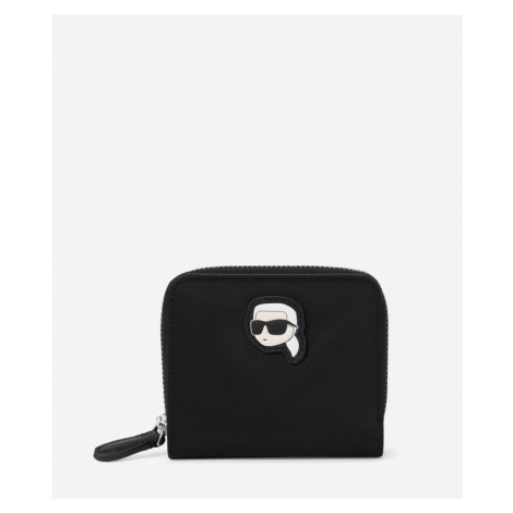 Peňaženka Karl Lagerfeld K/Ikonik 2.0 Nylon Sm Zip Wlt Black