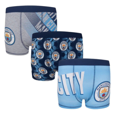 Manchester City detské boxerky 3pack blue