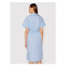 Rinascimento Košeľové šaty CFC0017854002 Modrá Regular Fit