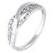 Brilio Silver Očarujúce strieborný prsteň so zirkónmi 426 001 00504 04 55 mm