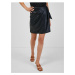 Black faux leather skirt Guess Carine - Women