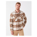 LC Waikiki Men's Casual Fit Long Sleeve Plaid Plaid Lumberjack Shirt Jacket