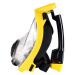 Finnsub LOOK Celotvárová šnorchlovacia maska, žltá, veľkosť