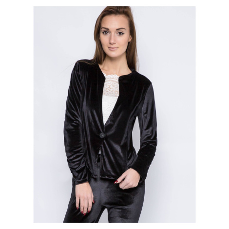 Euphora velour jacket black