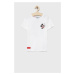 Detské bavlnené tričko adidas Originals Disney HF7576 biela farba, s potlačou
