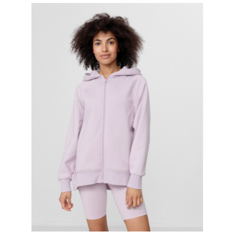 Dámska mikina s kapucňou 4F WOMENS SWEATSHIRT BLD024-52S-LIGHT VIOLET