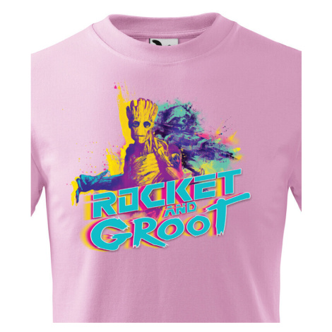 Detské tričko s potlačou Groot a Rocket - ideálny darček pre fanúšikov Marvel