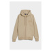 MIKINA GANT REG TONAL SHIELD FULL ZIP HOODIE CONCRETE BEIGE